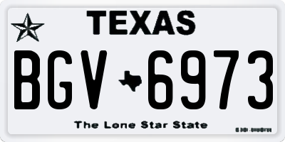 TX license plate BGV6973