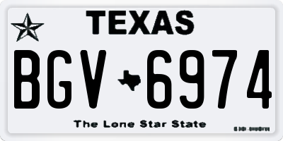 TX license plate BGV6974