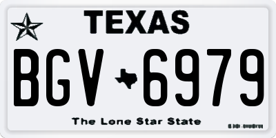 TX license plate BGV6979