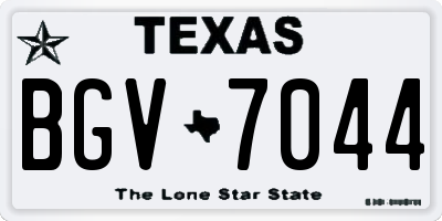 TX license plate BGV7044