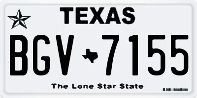TX license plate BGV7155