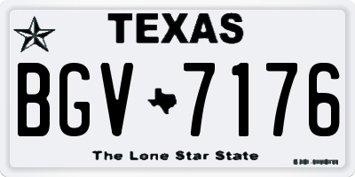 TX license plate BGV7176