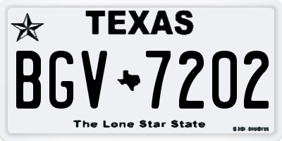 TX license plate BGV7202