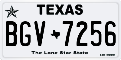 TX license plate BGV7256