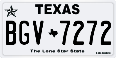 TX license plate BGV7272