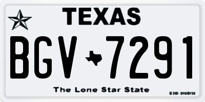 TX license plate BGV7291