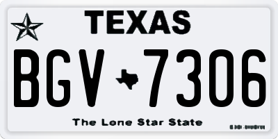 TX license plate BGV7306