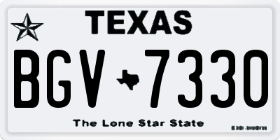 TX license plate BGV7330