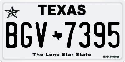 TX license plate BGV7395