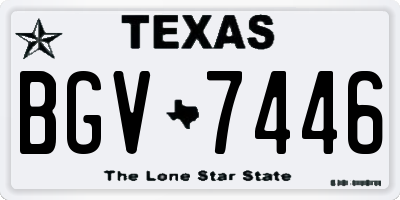 TX license plate BGV7446