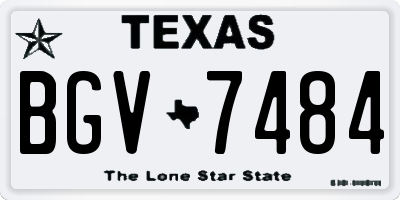 TX license plate BGV7484