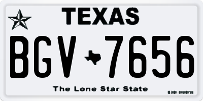TX license plate BGV7656