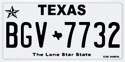 TX license plate BGV7732