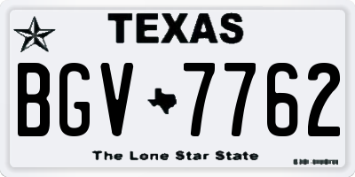 TX license plate BGV7762