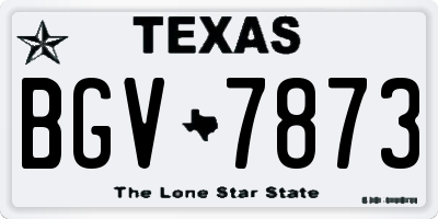 TX license plate BGV7873