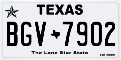 TX license plate BGV7902