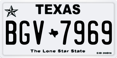 TX license plate BGV7969