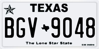TX license plate BGV9048