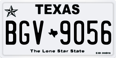 TX license plate BGV9056