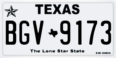 TX license plate BGV9173