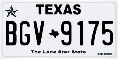 TX license plate BGV9175