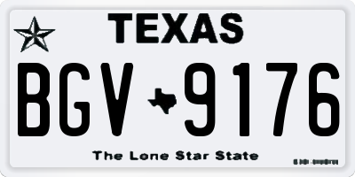 TX license plate BGV9176