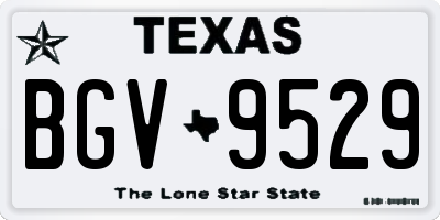 TX license plate BGV9529
