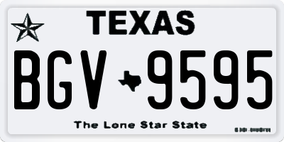 TX license plate BGV9595
