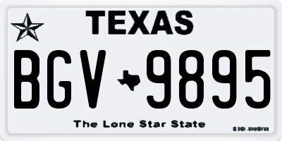 TX license plate BGV9895