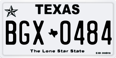 TX license plate BGX0484