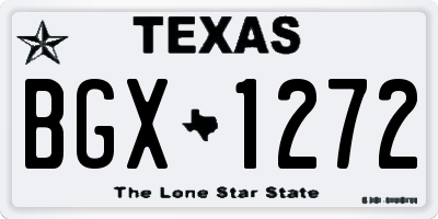 TX license plate BGX1272