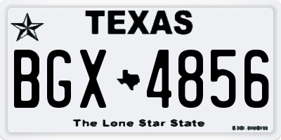 TX license plate BGX4856