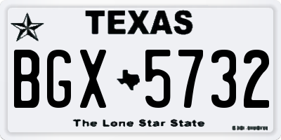 TX license plate BGX5732