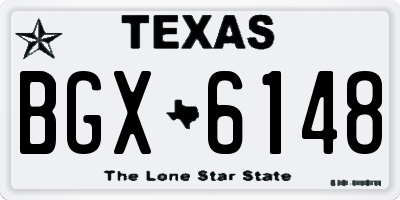 TX license plate BGX6148