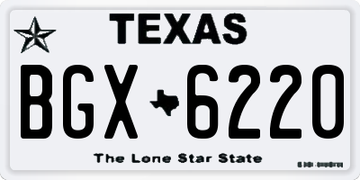 TX license plate BGX6220