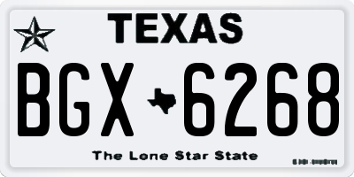TX license plate BGX6268