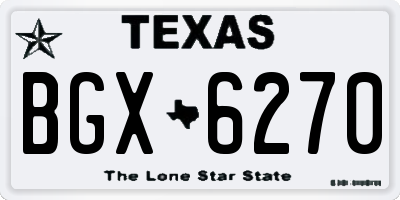 TX license plate BGX6270