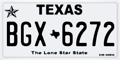 TX license plate BGX6272