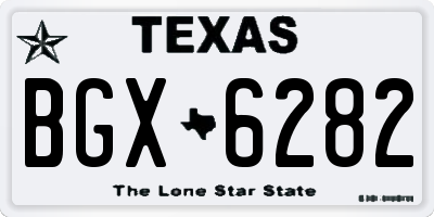 TX license plate BGX6282
