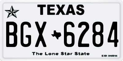 TX license plate BGX6284