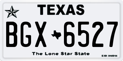 TX license plate BGX6527