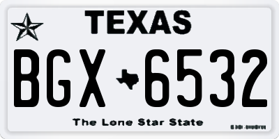 TX license plate BGX6532