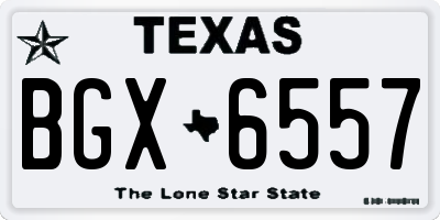 TX license plate BGX6557