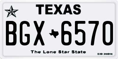 TX license plate BGX6570
