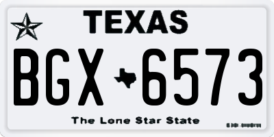 TX license plate BGX6573