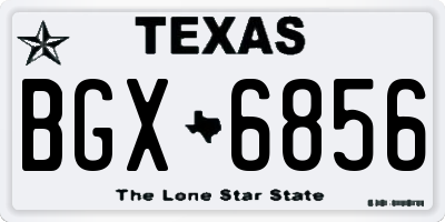 TX license plate BGX6856
