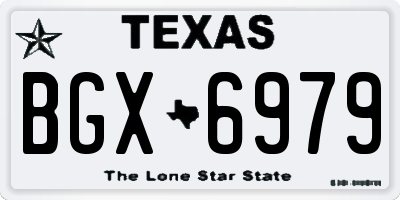 TX license plate BGX6979