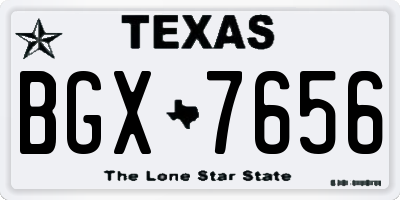 TX license plate BGX7656