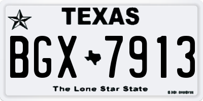TX license plate BGX7913
