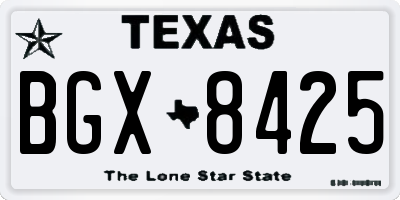 TX license plate BGX8425